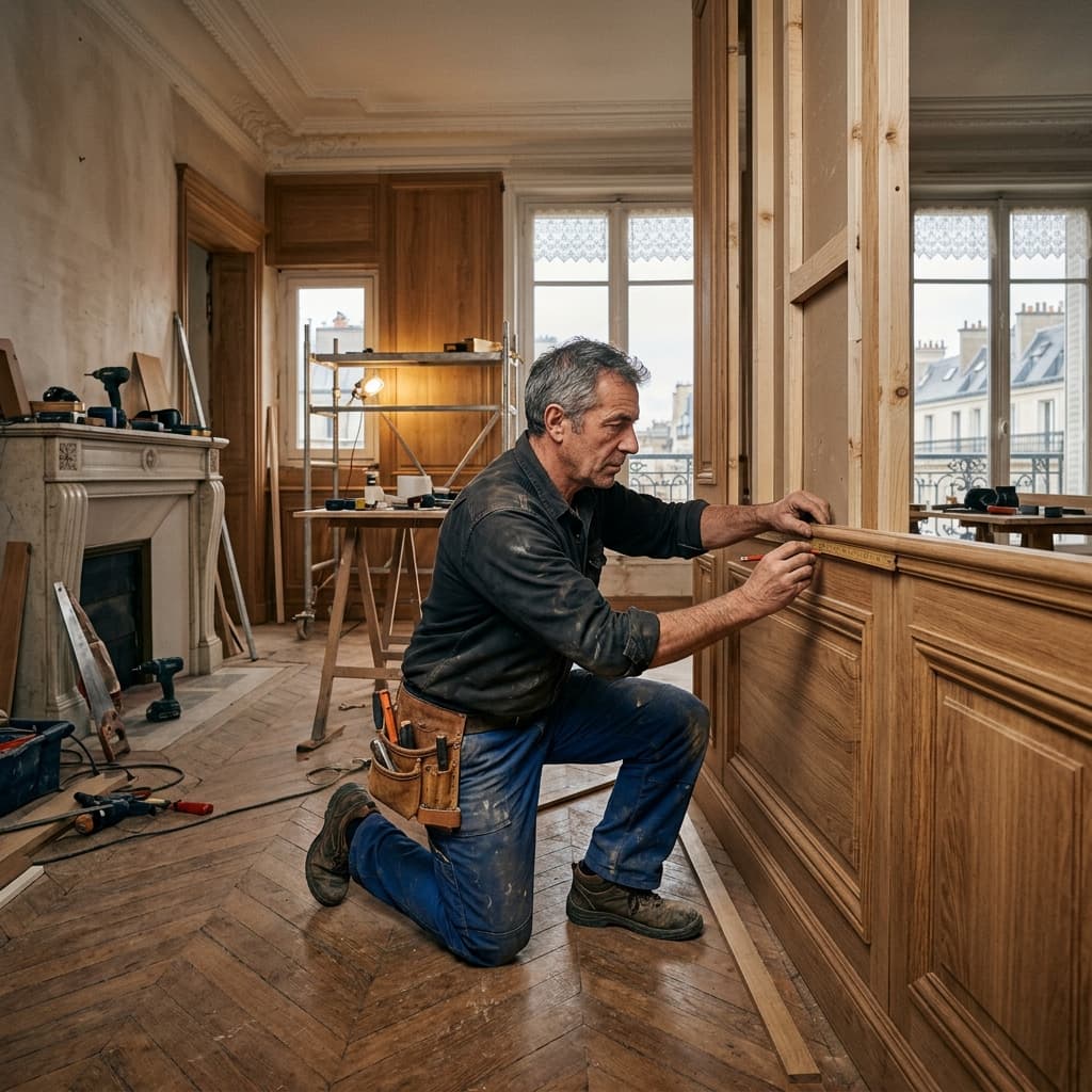 Ébéniste restaurant des boiseries d'époque