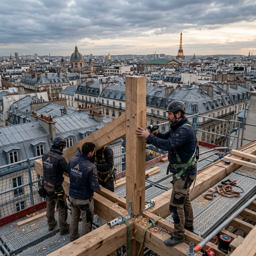 Surélévation sur les toits de Paris